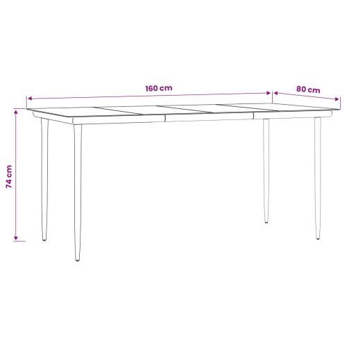 Комплект за хранене в градината 5 pcs Светлосиво полиратан