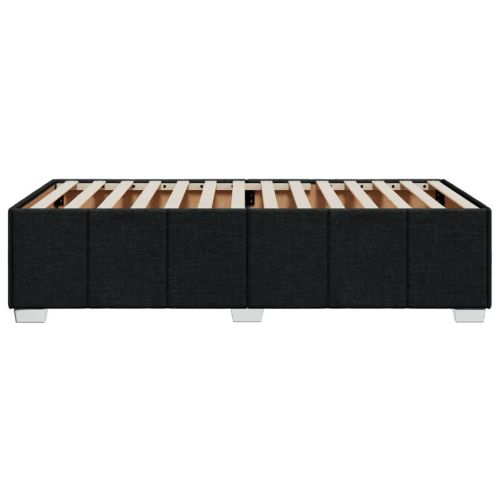 Рамка за легло без матрак, Черно, 90x190 см, плат