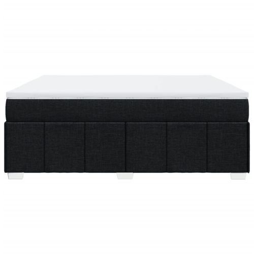 Боксспринг легло с матрак, черно, 180x200 см, плат