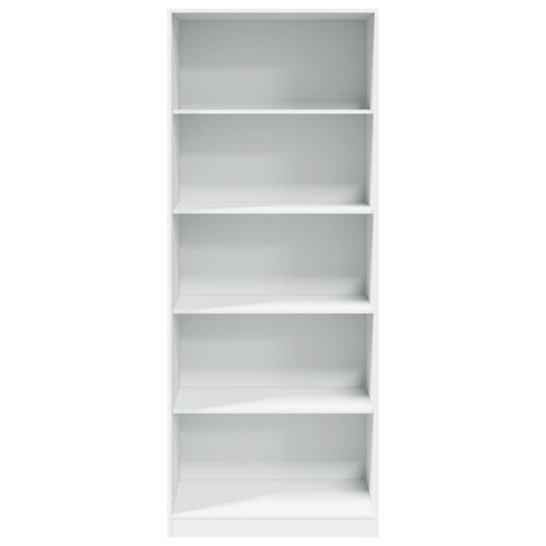 Гардероб, бял, 80x50x200 см, инженерно дърво