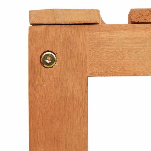 Дървесен бенч 2 pcs Естествен 160 x 80 x 45 см