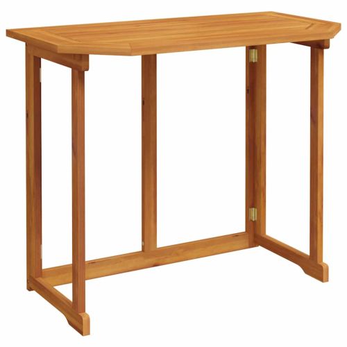 Градински бистро комплект 3 pcs Кафяво Солидно акациево дърво