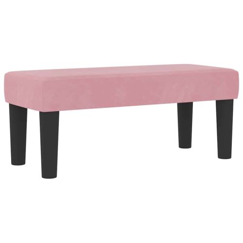 Легло с пружинирана основа с таблото Розово 190 x 90 cm Кадифе