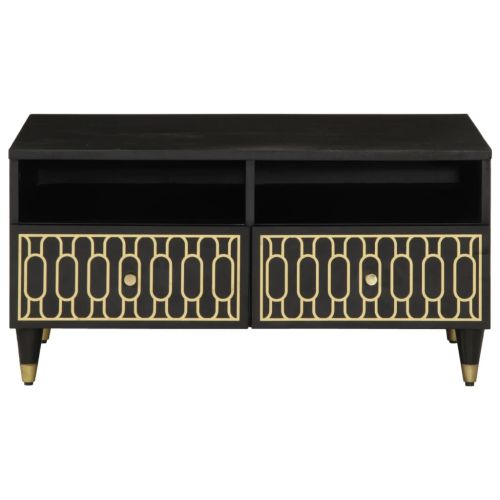 Маса за кафе, 80x54x40 см, мангово дърво масив