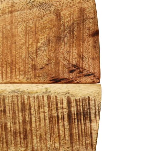 Трапезна маса, мангово дърво масив и стомана, 120х77 cм