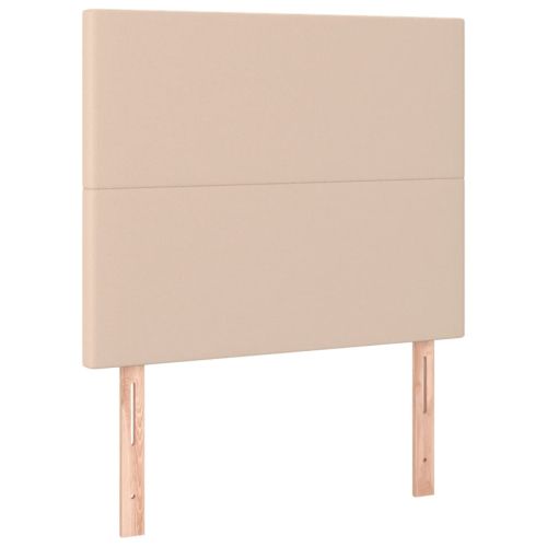 Боксспринг легло с матрак, капучино, 100x200см, изкуствена кожа