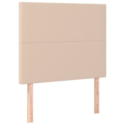 Боксспринг легло с матрак, капучино, 100x200см, изкуствена кожа