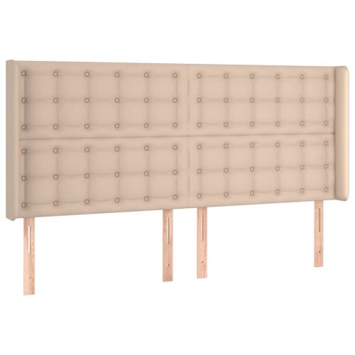 Боксспринг легло с матрак LED капучино 200x200 см