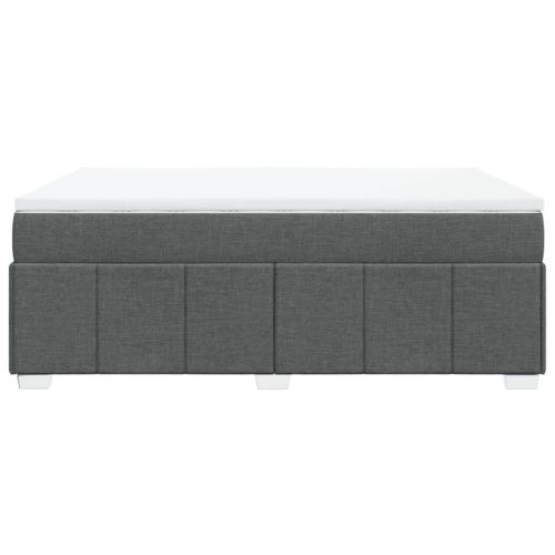 Боксспринг легло с матрак, тъмносиво, 140x190 см плат