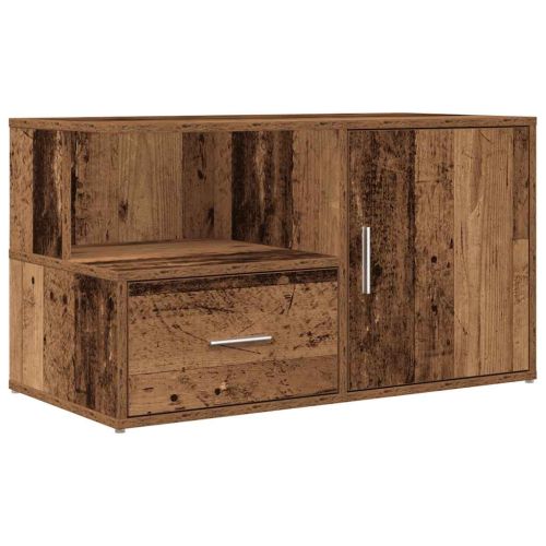 Ъглов шкаф, старо дърво, 200x40x45 см, инженерно дърво