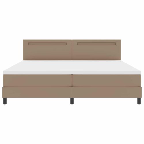 Легло с пружинирана основа Капучино 200 x 200 cm Изкуствена