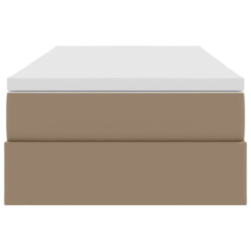 Легло с място за съхранение и матрак Капучино 100 x 200 cm