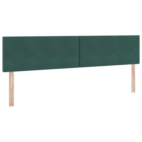 Легло с място за съхранение Тъмен зелен 200 x 200 cm Кадифе