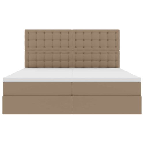 Легло с място за съхранение и матрак Капучино 200 x 200 cm