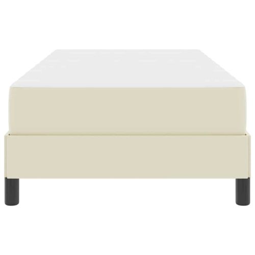 Рамка за легло с матрак Крем 90 x 200 cm текстил