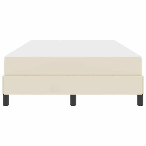 Рамка за легло с матрак Крем 120 x 200 cm текстил