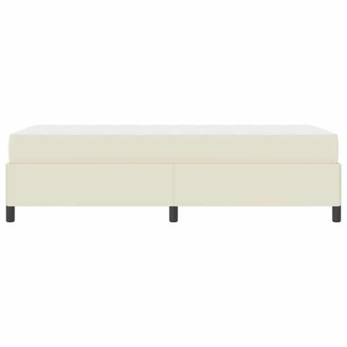 Рамка за легло с матрак Крем 90 x 190 cm текстил
