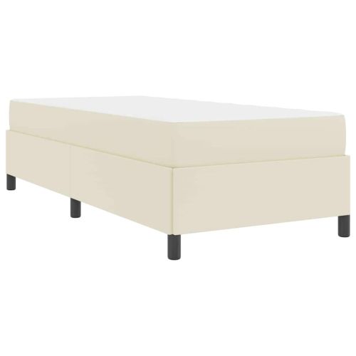 Рамка за легло с матрак Крем 90 x 190 cm текстил
