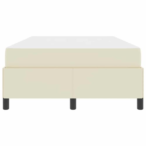 Рамка за легло с матрак Крем 120 x 200 cm текстил