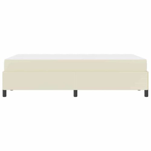 Рамка за легло с матрак Крем 120 x 200 cm текстил