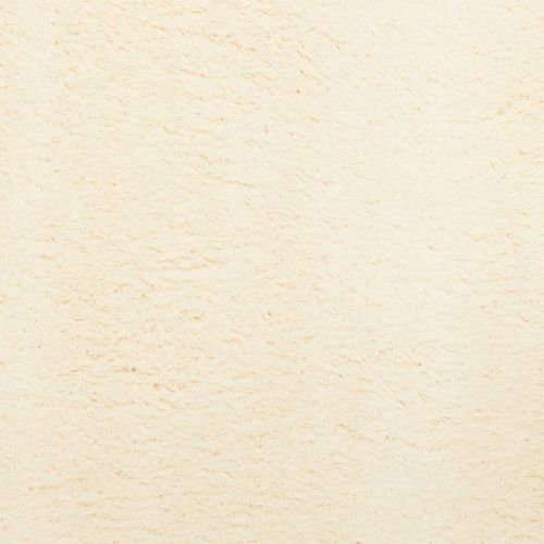 Килим HUARTE с къс косъм, мек и миещ се, кремав, 80x150 см