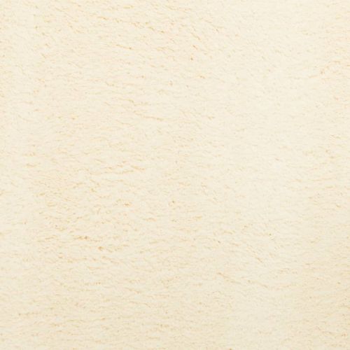 Килим HUARTE с къс косъм, мек и миещ се, кремав, 160x160 см