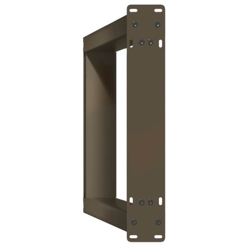 Крака за конзолна маса, U-образни, 2 бр., естествена стомана, 28 x (72-73) см, стомана