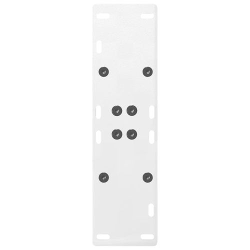 Крака за трапезарна маса, А-образни, 2 бр., бели, 50x(72-73) см, стомана