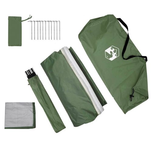 Палатка за задна врата на автомобил Зелен 194 x 180 x 210 см