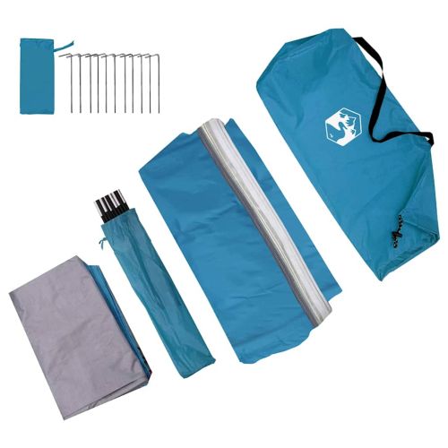 Палатка за задна врата на автомобил Синьо 194 x 180 x 210 см