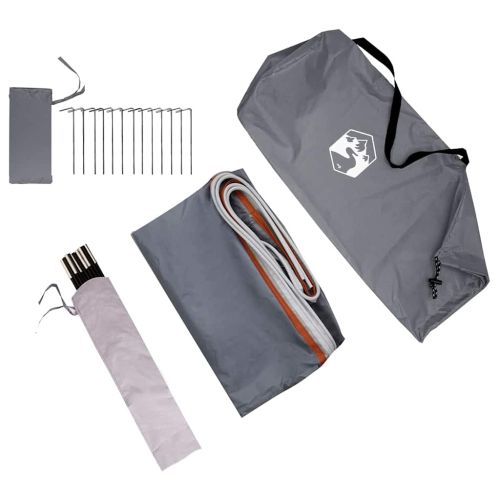 Палатка за задна врата на автомобил Сив и оранжев тафта