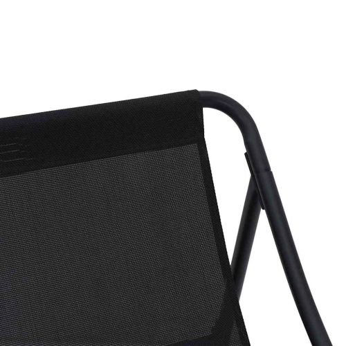 Градинска мебел 3 pcs Черно Прахово боядисана стомана