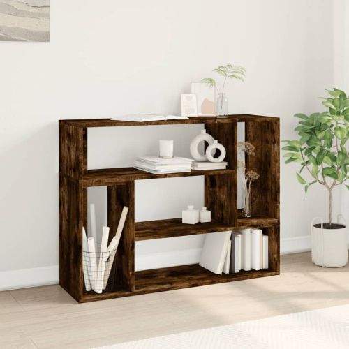 ТB шкафове, 2 бр, опушен дъб, 100x30x50 см, инженерно дърво