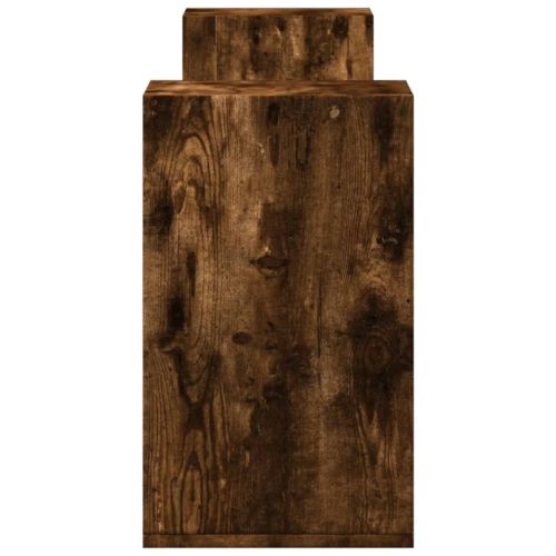 ТB шкафове, 2 бр, опушен дъб, 100x30x50 см, инженерно дърво