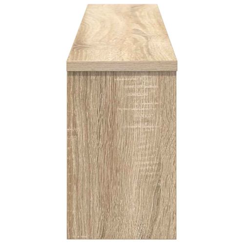 Стенен закачалка за палта с рафт дъб сонома 100 x 16 x 26 см