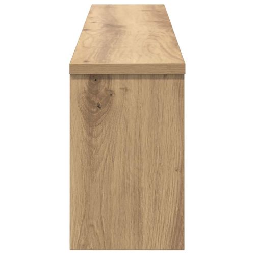 Стенен закачалка за палта с рафт дъб артизан 100 x 16 x 26 см