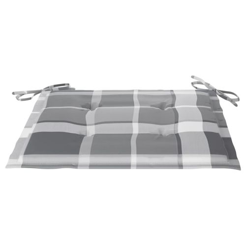 Сгъваеми градински столове, 8 бр, с възглавници, акация масив