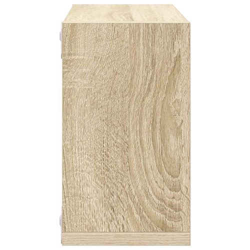 Стенни кубични рафтове, 6 бр, дъб сонома, 26x15x26 см