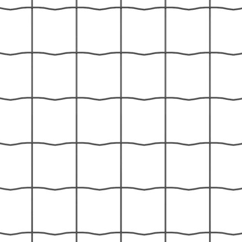 Европейска ограда Сив 0,4 x 10 м Желязо с PVC покритие