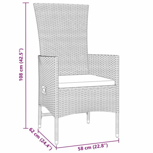 Комплект за хранене в градината 3 pcs Бежово полиратан