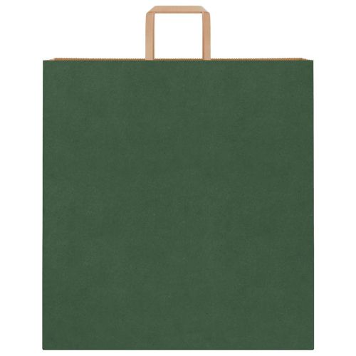 Хартиени торбички 250 бр с дръжки зелени 45x17x48 см
