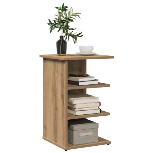 Сайдборд, дъб артизан, 35x35x55 см, инженерно дърво