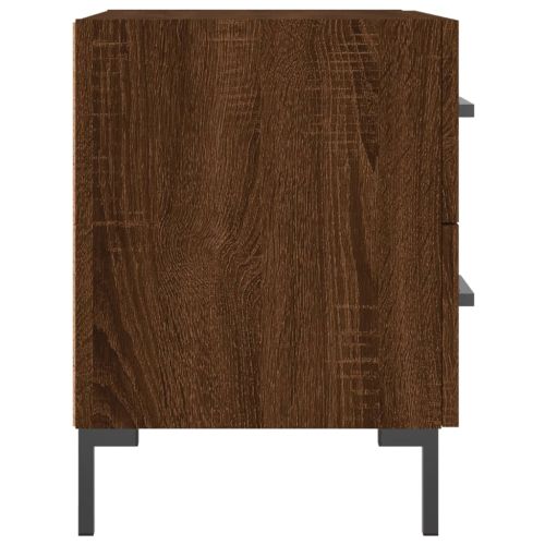Нощни шкафчета 2 бр кафяв дъб 40x35x47,5 см инженерно дърво