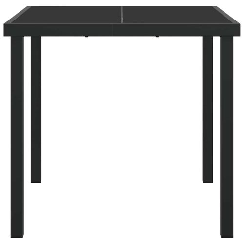 Градинска маса Черно 80 x 80 x 73 см Метал