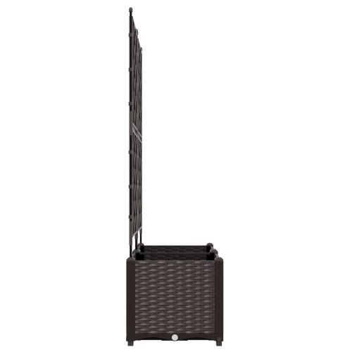 Градинска саксия 2 pcs Кафяво 80 x 40 x 143 см Пластмаса