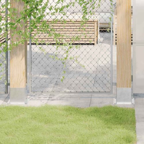 Основи за стълбове квадрат 4 бр 141x141 мм поцинкована стомана