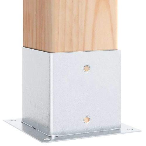 Основи за стълбове квадрат 4 бр 141x141 мм поцинкована стомана