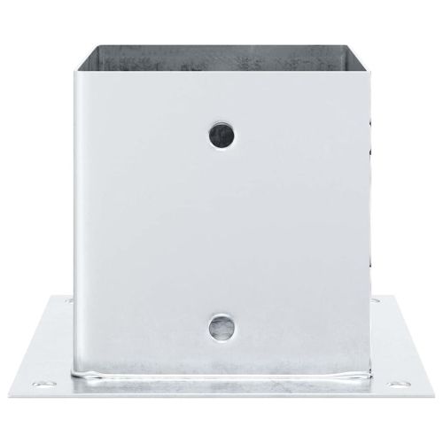 Основи за стълбове квадрат 4 бр 141x141 мм поцинкована стомана