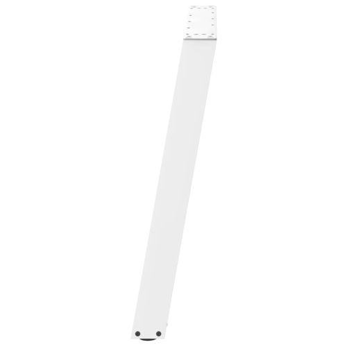 Крака за трапезна маса, U-образни, 2 бр., бели, 90x(72-73) см, стомана