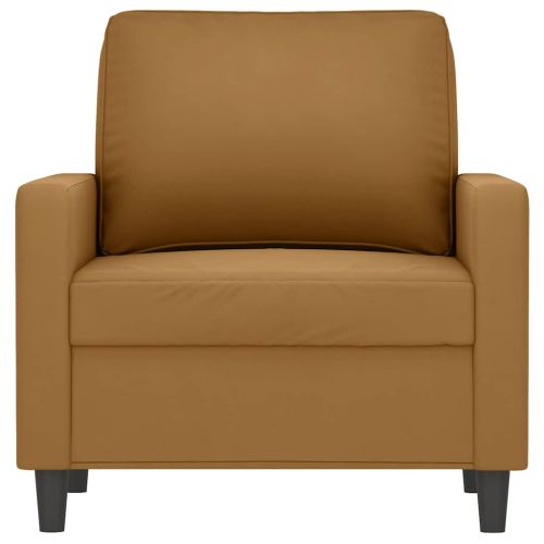 Кресло, кафяво, 60 см, кадифе